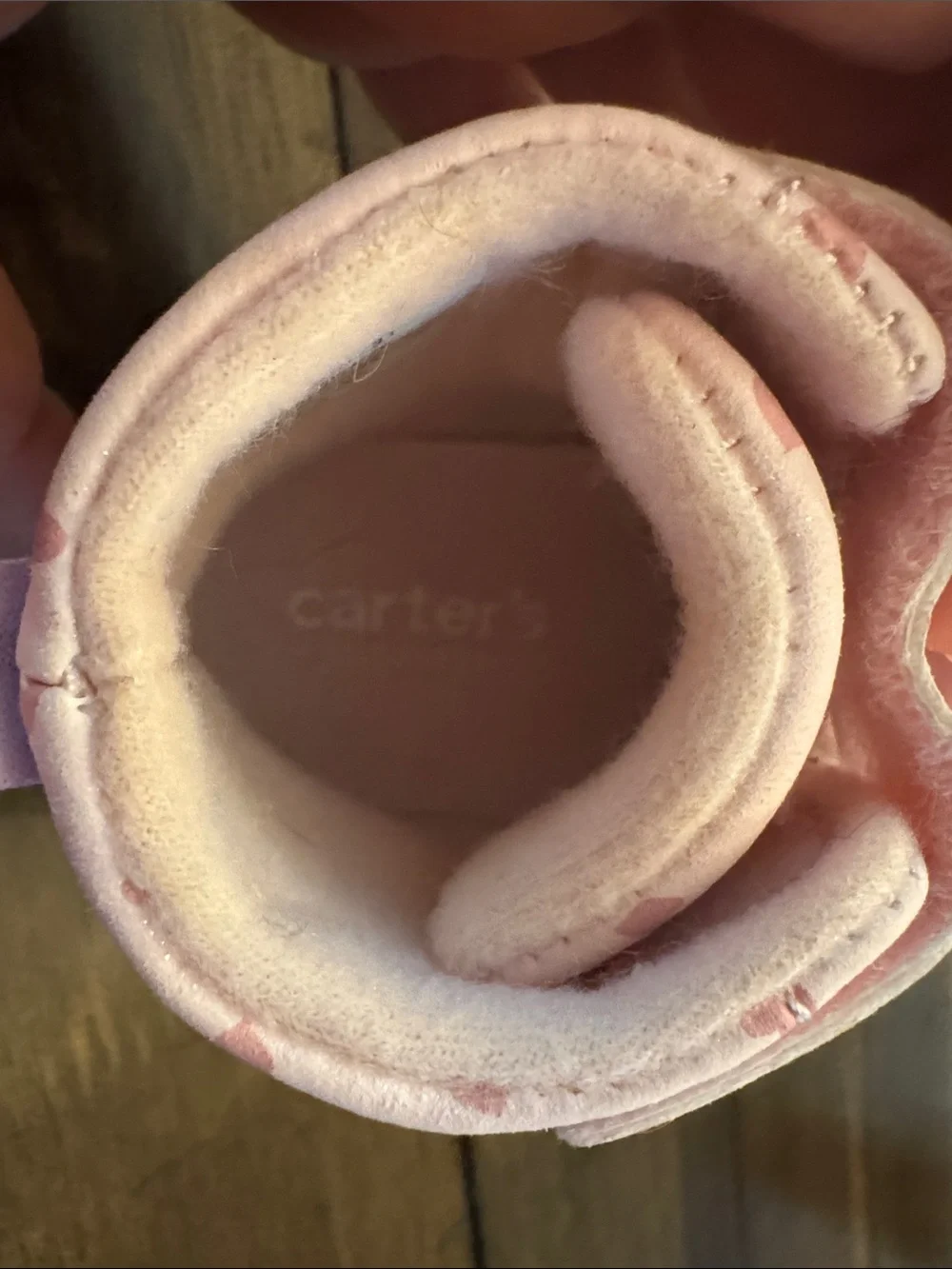 Carter’s Kids Pink Heart Rain Boots with Velcro Closure